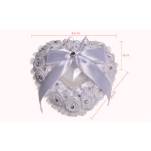 Flower heart-shaped beading bridal party decoration bridal ring bearer pillow